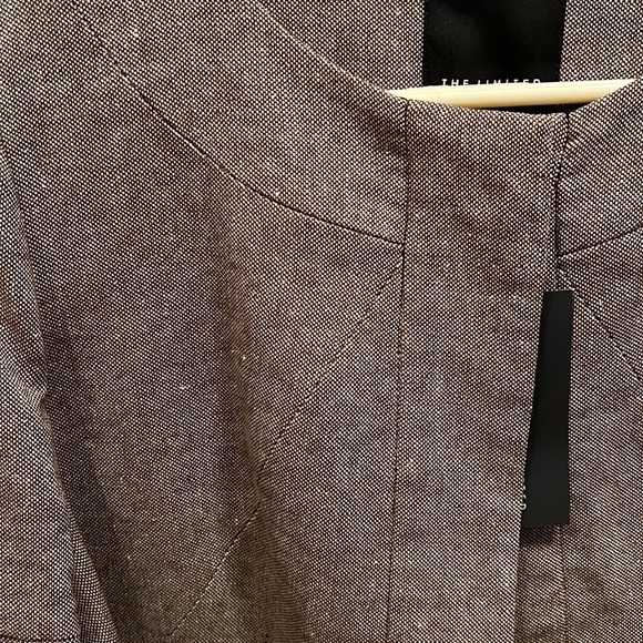 NWT Brown Tweed Flare Sleeve Crop Jacket Snap Neckline Vintage Limited Gathered - Picture 2 of 9